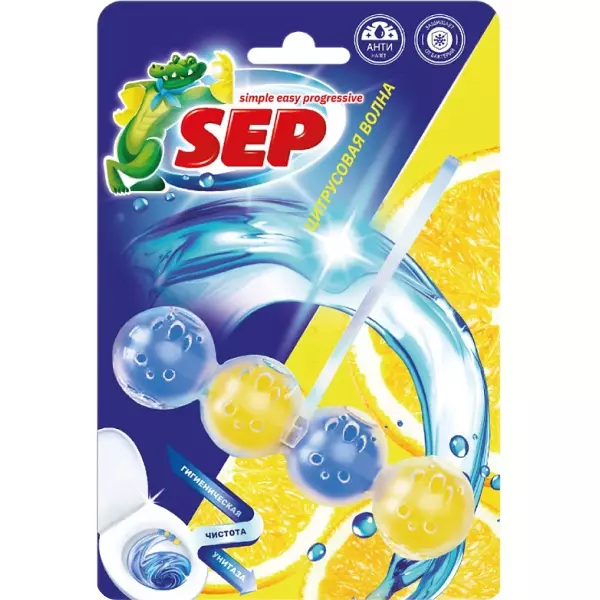 Средство для унитаза SEP Цитрусовая волна 50 г