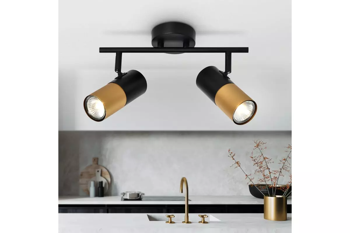 Спот GU10х2 черный Rivoli Belladonna Б0057931