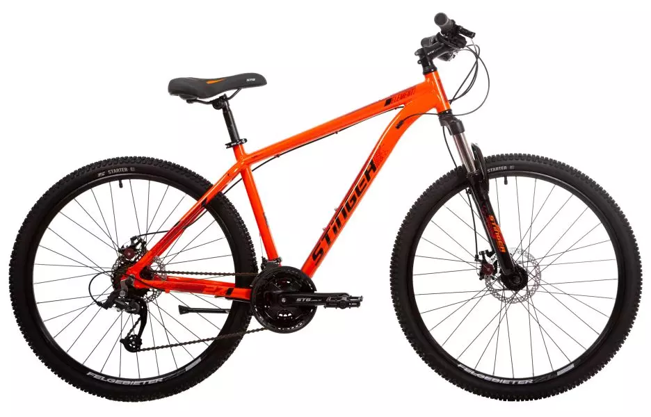 Велосипед STINGER 27.5&quot; ELEMENT STD SE оранжевый, алюминий, размер 18&quot;