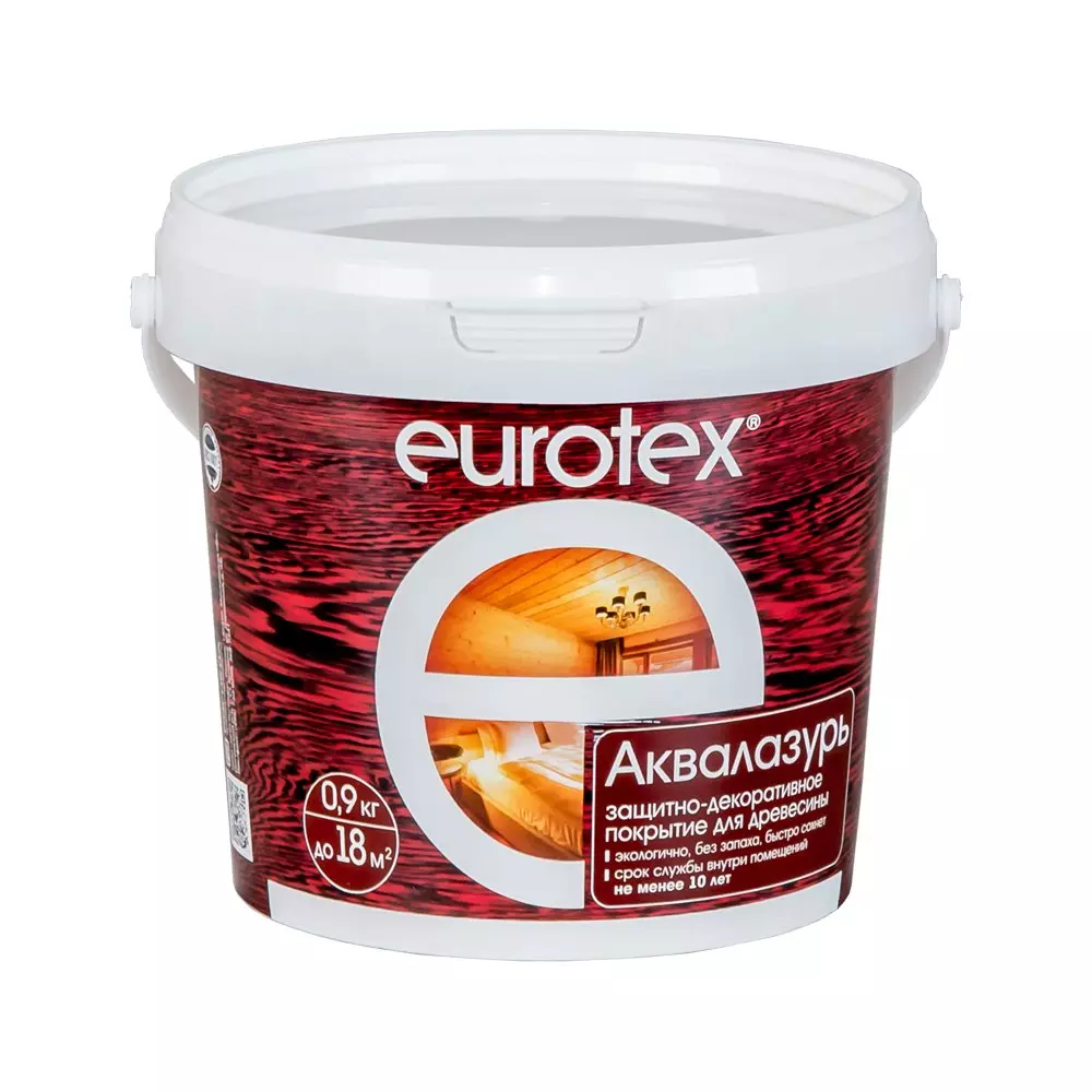 Eurotex Аквалазурь - текстурное покрытие (ваниль) - 0,9 кг