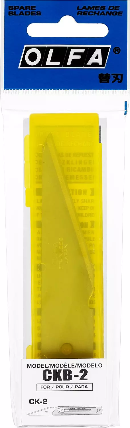 Лезвие OLFA для ножа OL-CKB-2 нержавейка 105х50х1, 2мм (2шт)