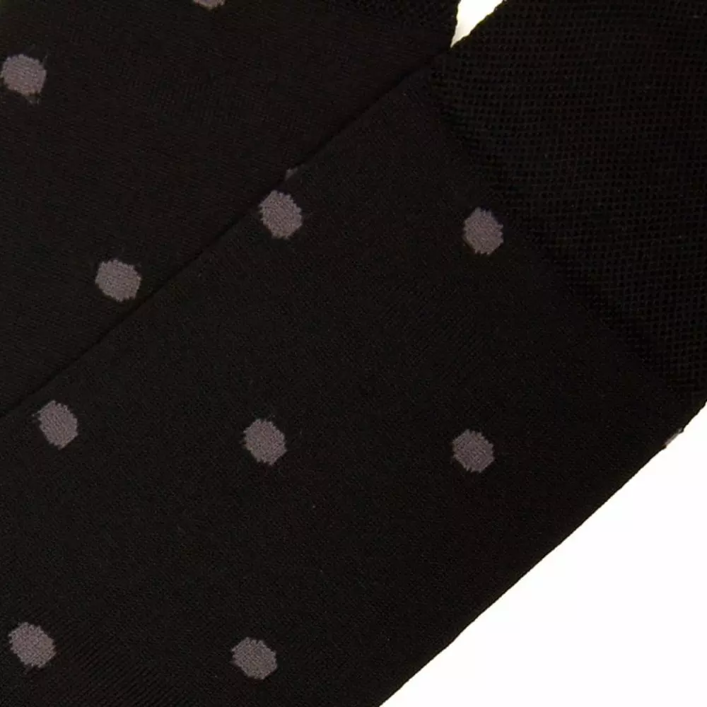 Носки мужские Tezido Luxury Mercerized Cotton Dots Т1004 (Jet Black/Silver) р-р 44-46