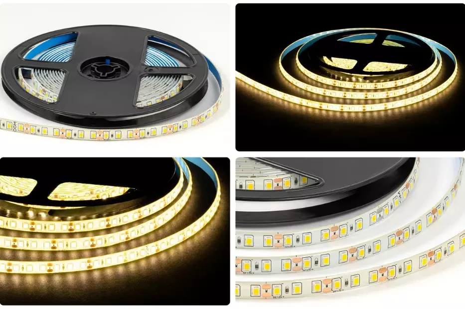 Светодиодная лента 12В 9.6Вт/м 840Лм/м 3000К 5м 8мм CRI&gt;80 SMD2835 120шт/м IP65 OGM LSE-259