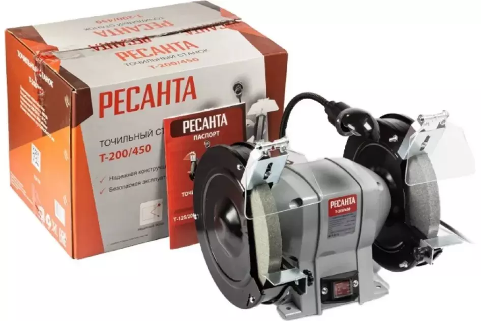 Заточной станок Ресанта Т-200/450 450Вт диск 200мм