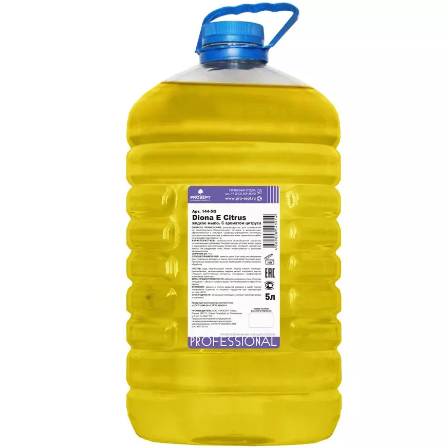 Мыло жидкое PROSEPT Diona Citrus E 5 л