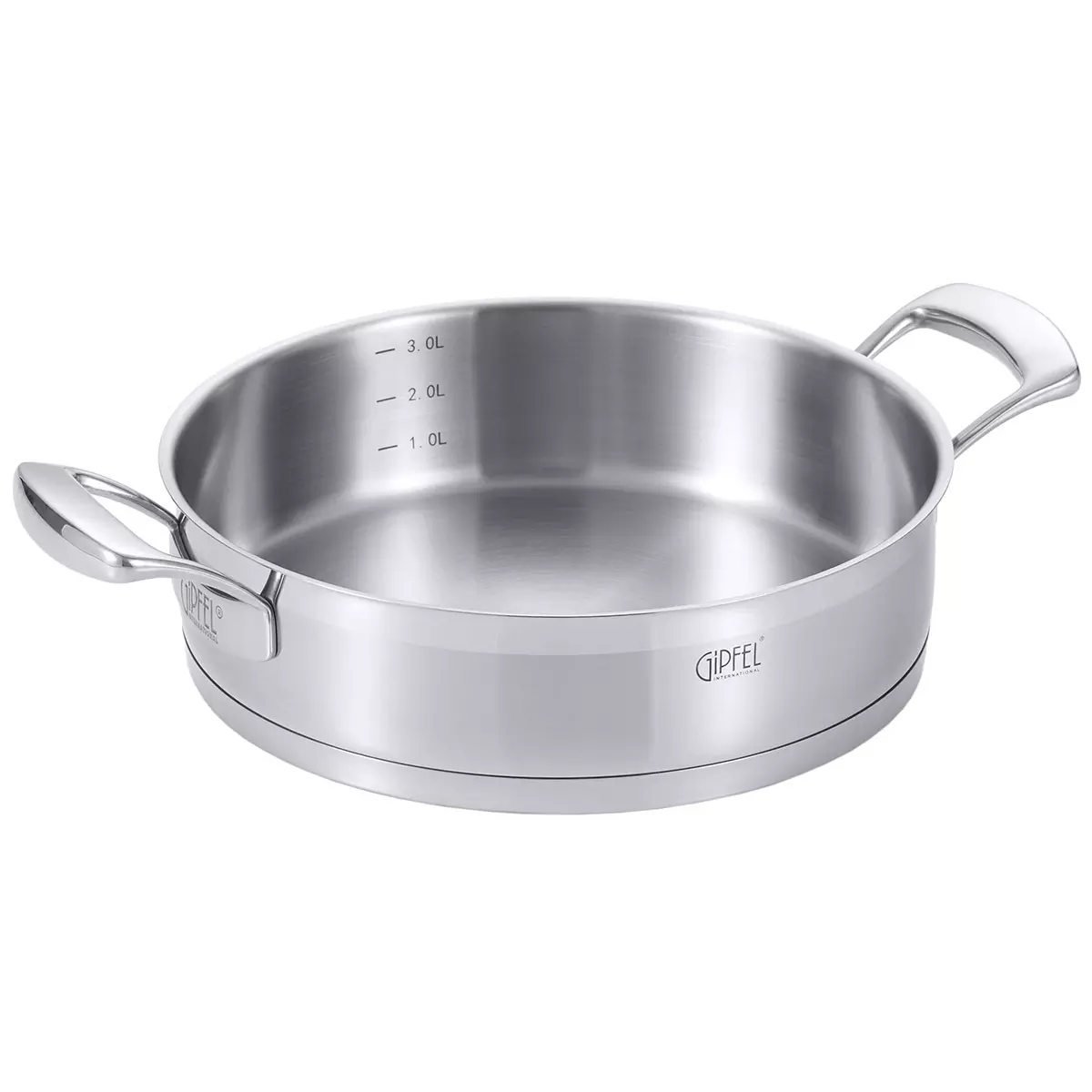 Сотейник 26 см 3 л, нержавеющая сталь, индукция, (26 х 7,5 см) GIPFEL 1231 PRESTIGE