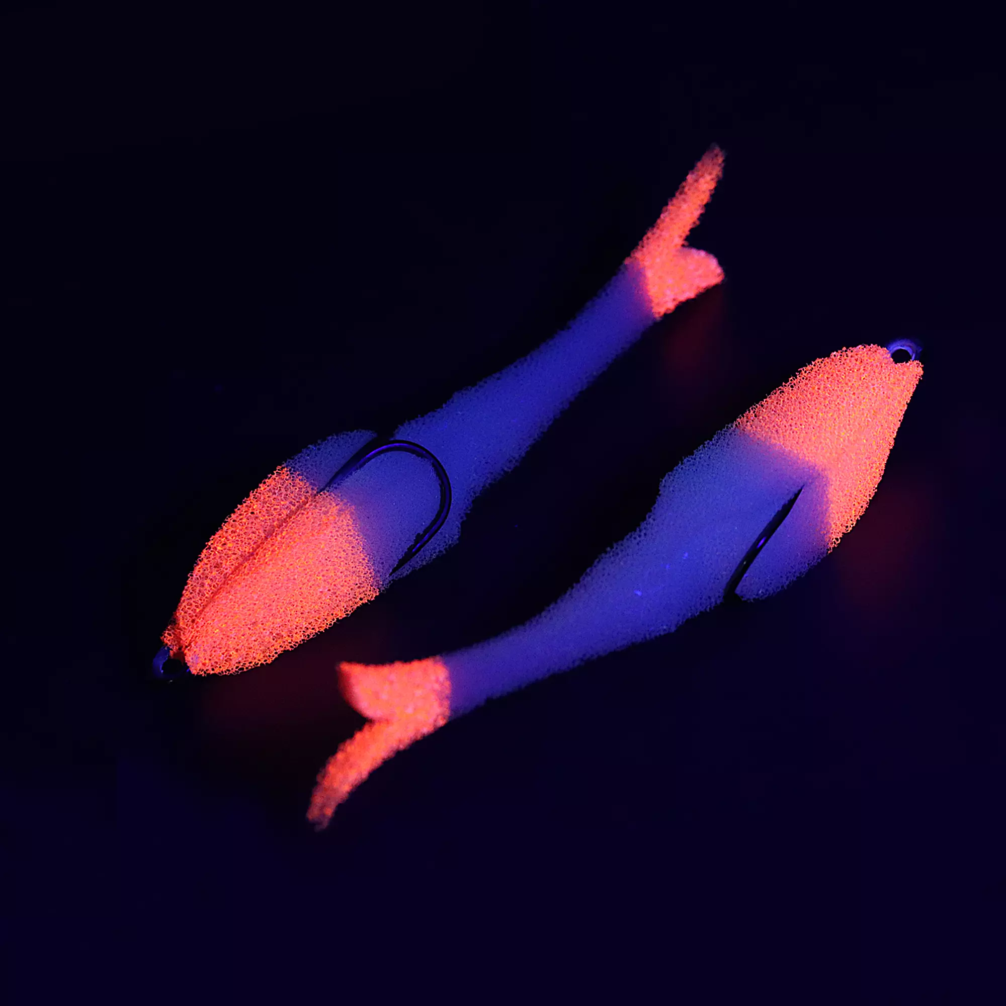 Поролоновая рыбка YAMAN Devious Minnow на двойнике, р. 90 мм, цвет 15 UV (5 шт.)