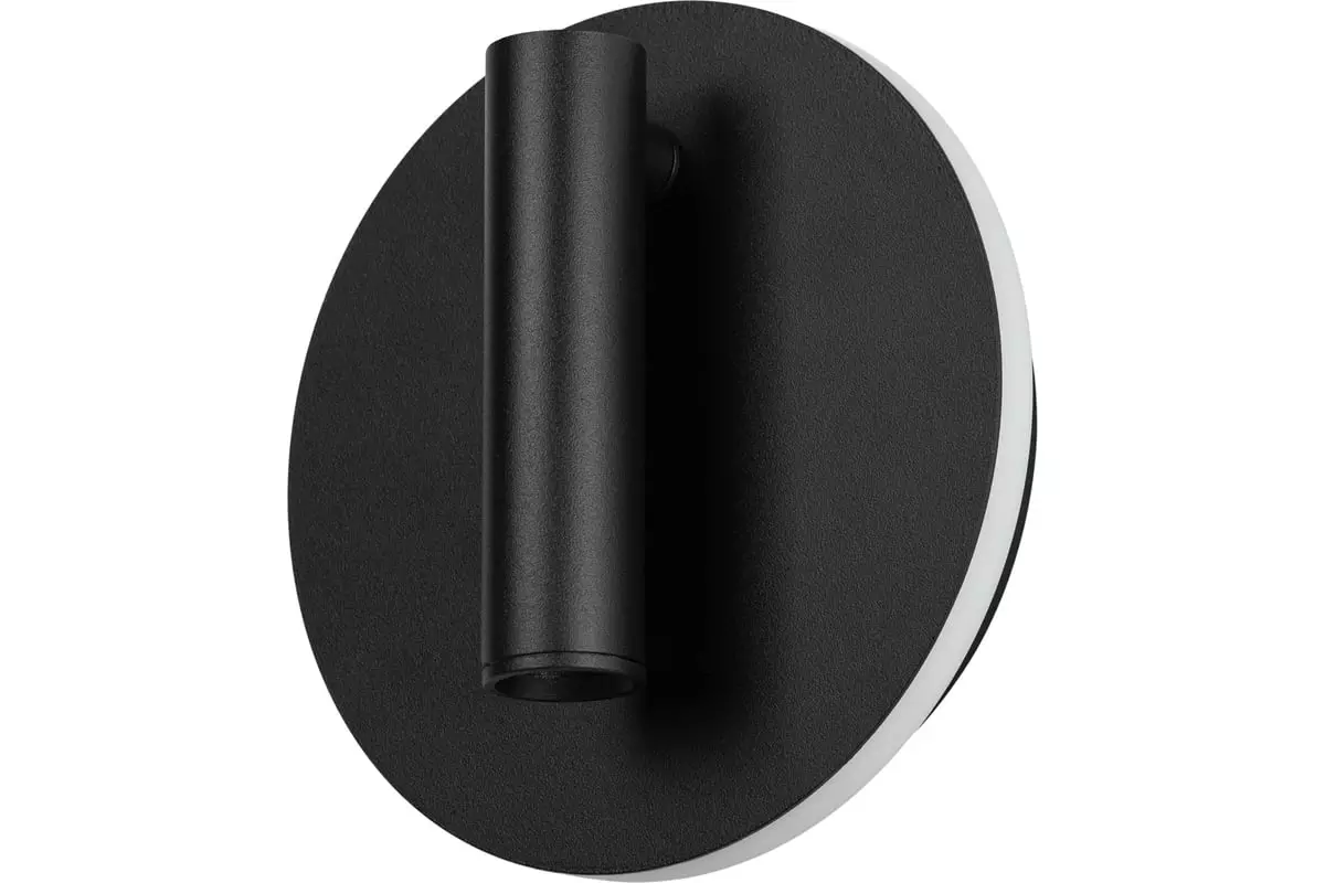 Спот светодиодный 12Вт 4000К с подсветкой с выключателем черный ЭРА Б0062917