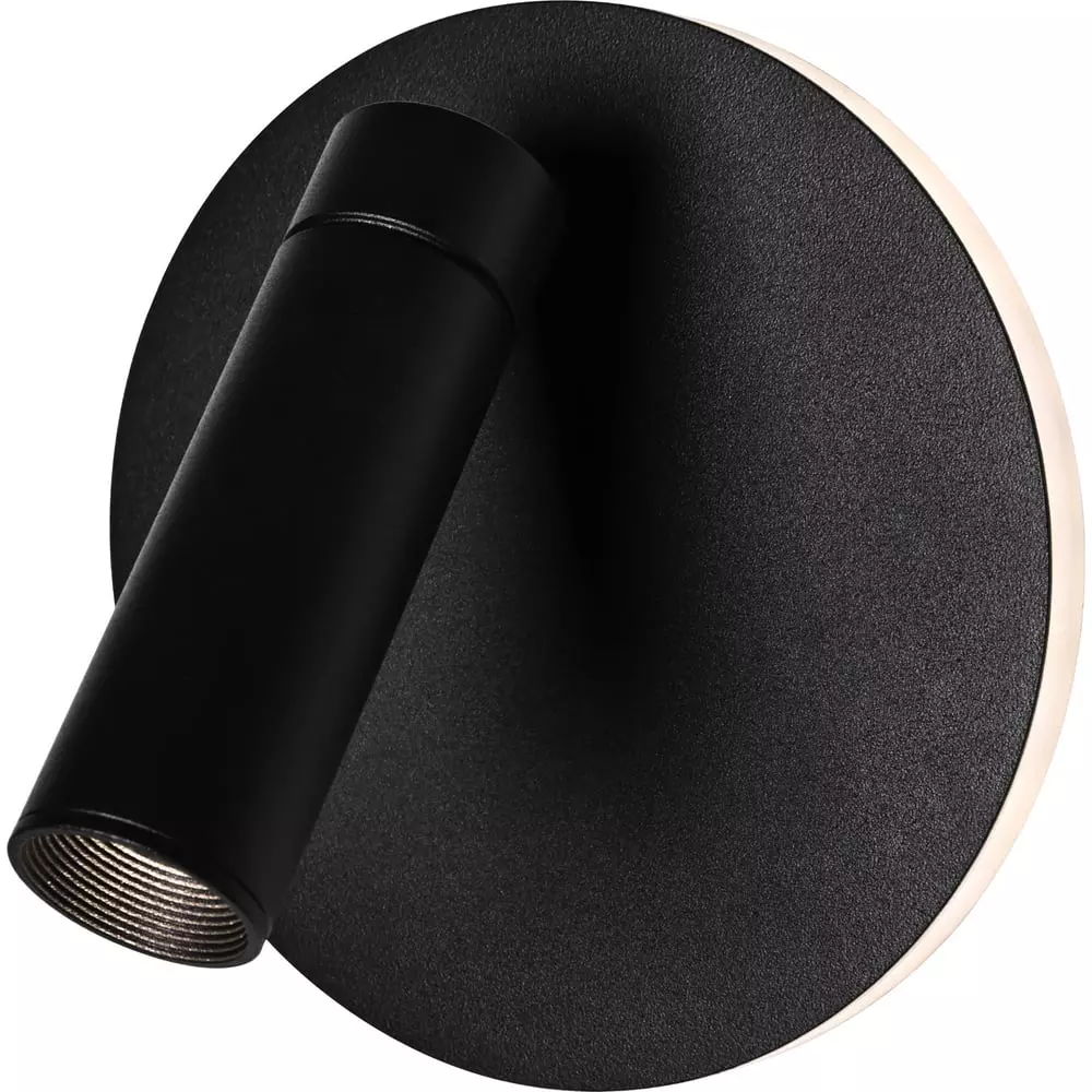 Спот светодиодный 12Вт 4000К с подсветкой с выключателем черный ЭРА Б0062917