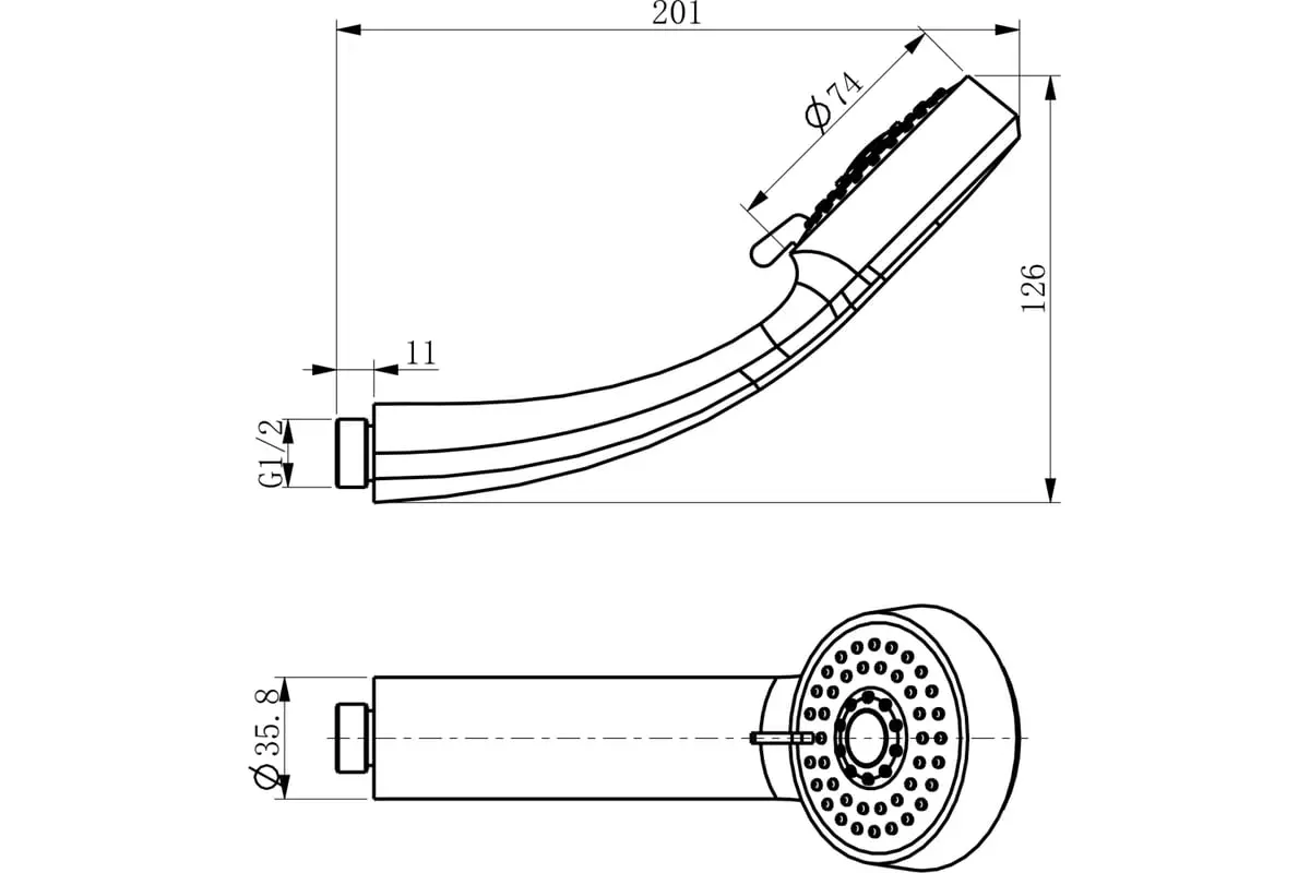 Смеситель для ванны, длинный излив 35 см, хром, D&K DA1463301, латунь