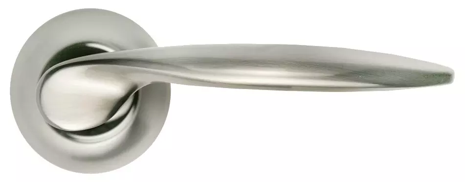 Дверная ручка круг MORELLI МН-09 SN белый никель