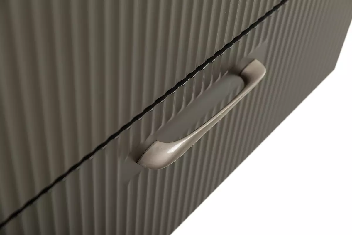 Подвесная тумба с раковиной BelBagno 80 см оружейная сталь DUE-800-2C-SO-GM-P+BB-8076-3-80+ 2 ручки RS006SN.4/160