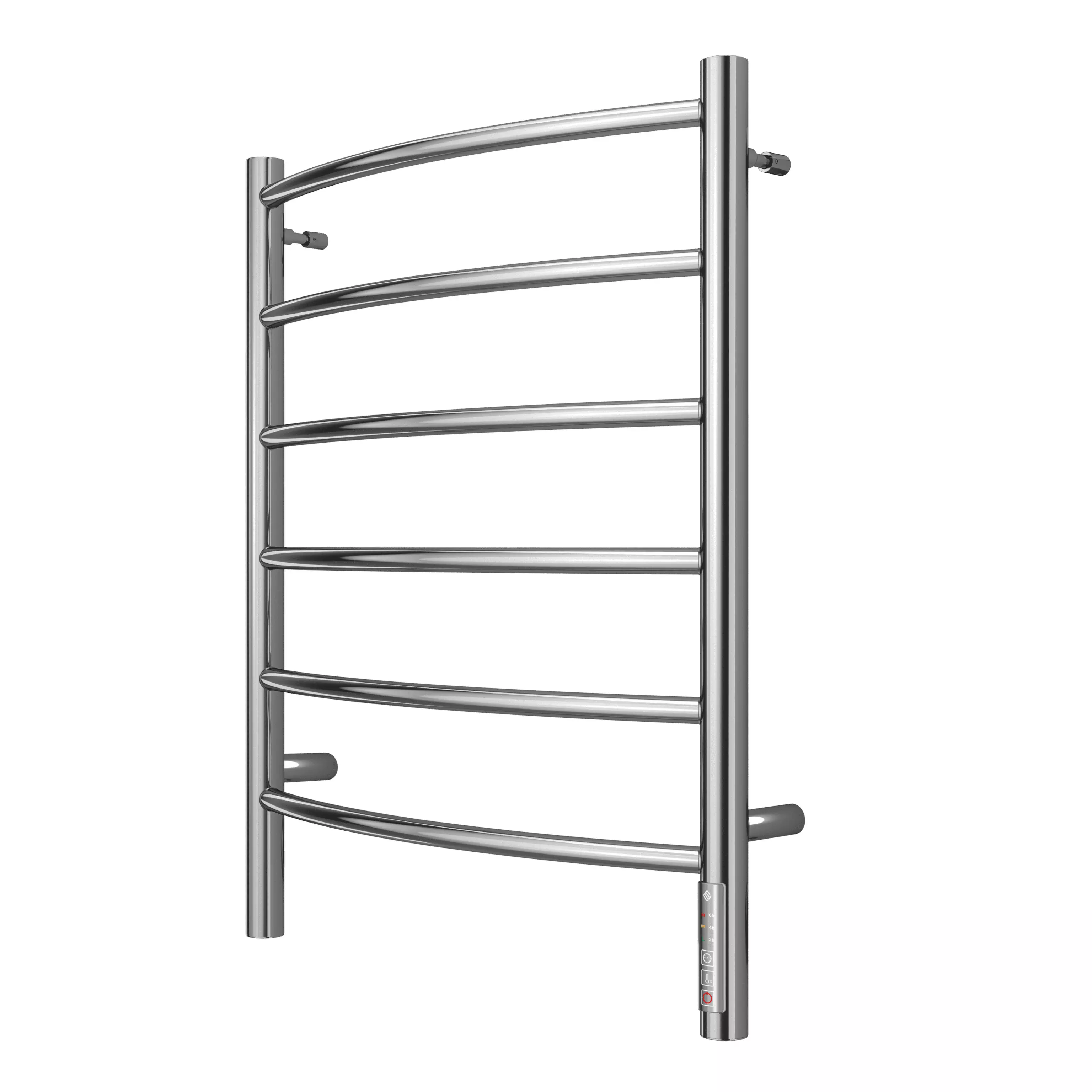 Полотенцесушитель электрический Лесенка 500х650 мм 95 Вт хром 6П TERMINUS Классик 4670078531322 диммер справа