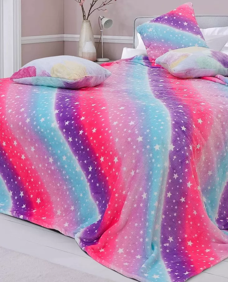 Детский плед 150*210 см велсофт звездопад Душечка