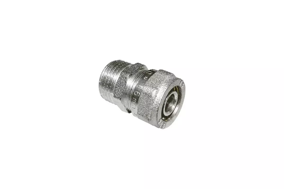 Переходник комбинированный для металлопластиковых труб 16х3/4&quot; НР, AQUALINK 00464