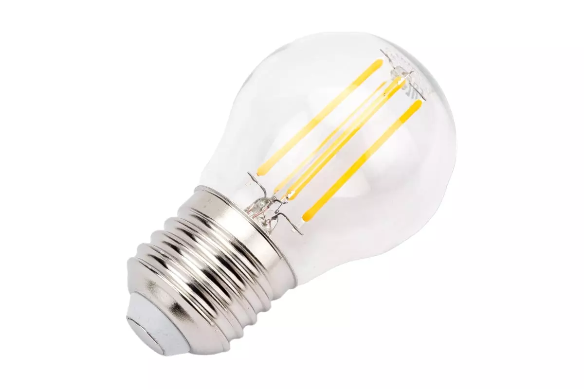 Светодиодная лампа Е27 220В 12Вт 3000К шар филаментная теплый свет General 661012