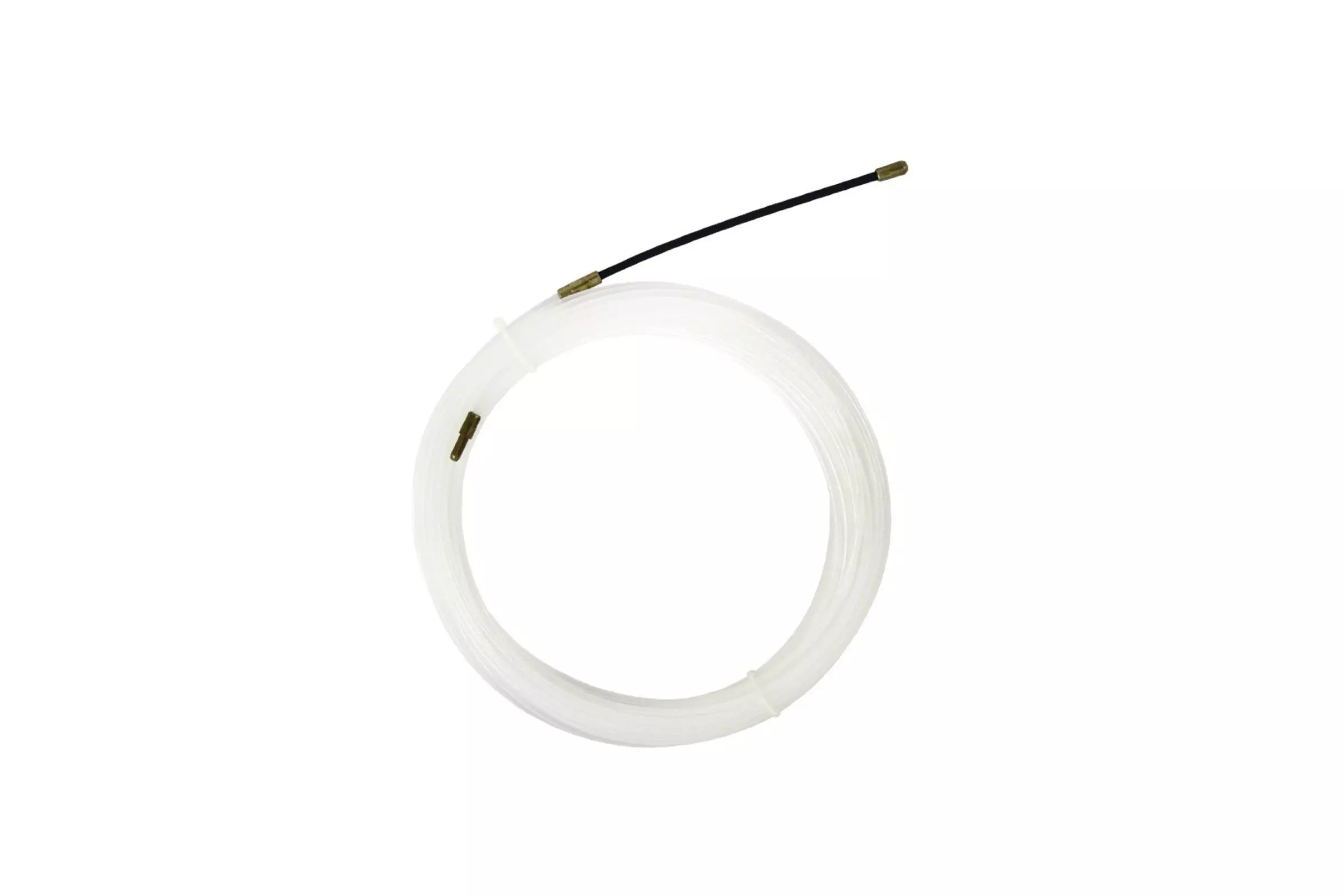 Нейлон протяжка кабеля НКП диаметр 3мм длина 5м с наконечниками (белая) TDM SQ0590-0001