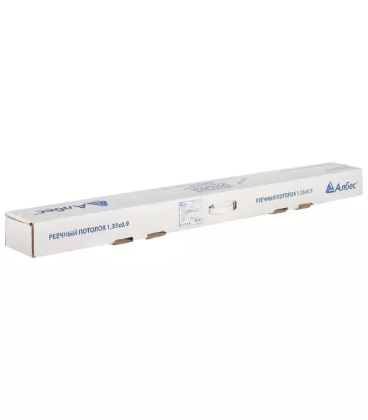 Реечный потолок. Комплект для туалетной комнаты 1.35х0,9 м A100AS белый матовый