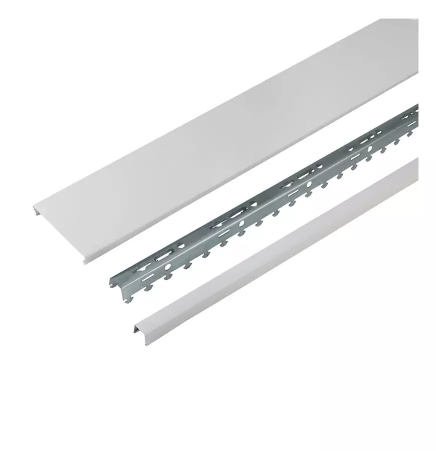 Реечный потолок. Комплект для туалетной комнаты 1.35х0,9 м A100AS белый матовый