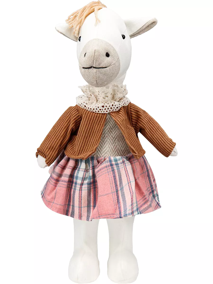 Мягкая игрушка Лошадка 40 см в юбке Miland Т-2982