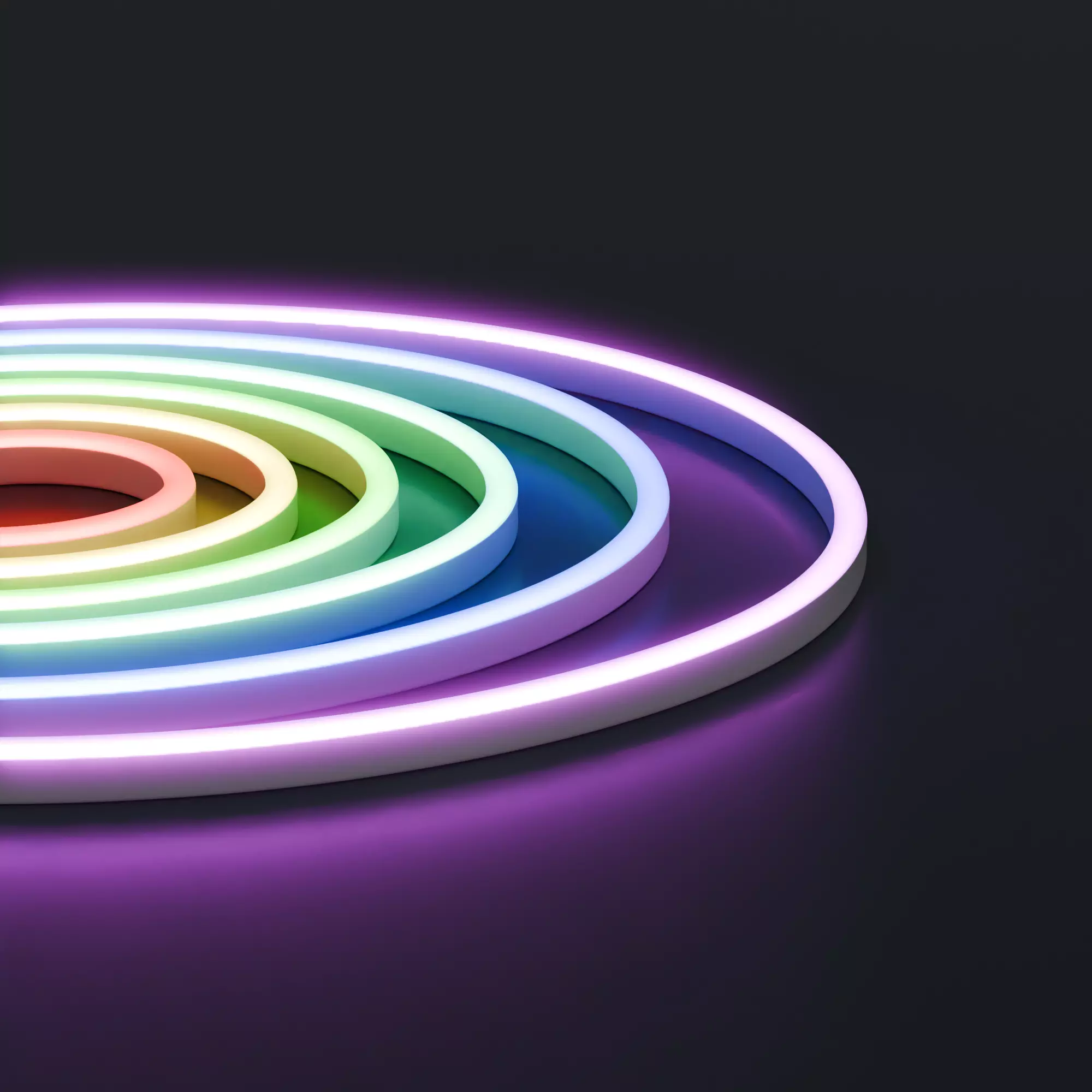 Светодиодная лента 220В 6Вт/м RGB на отрез 10мм SMD5050 80шт/м IP65 Apeyron 17-49
