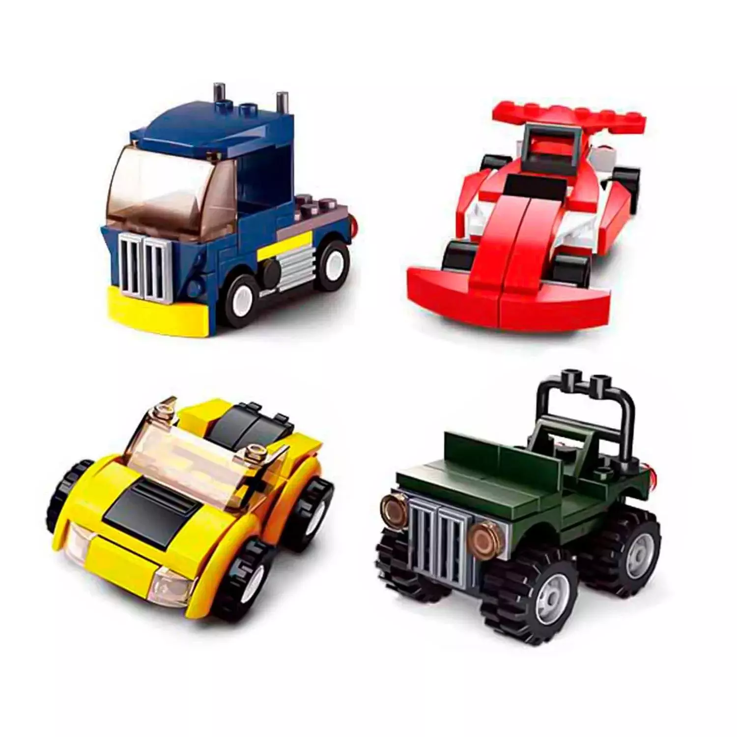 Конструктор Sluban пластмасса Основные фигуры: Машины в ассортименте