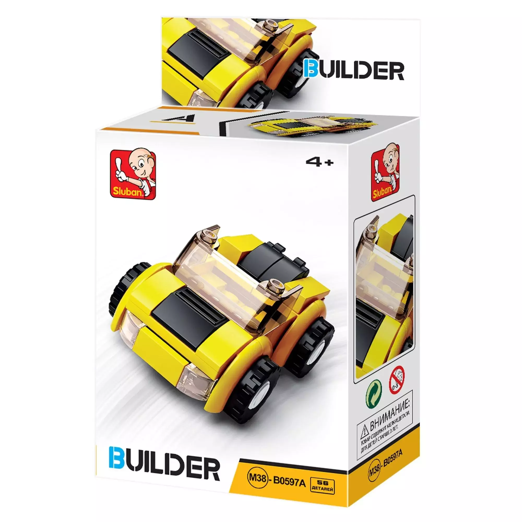 Конструктор Sluban пластмасса Основные фигуры: Машины в ассортименте
