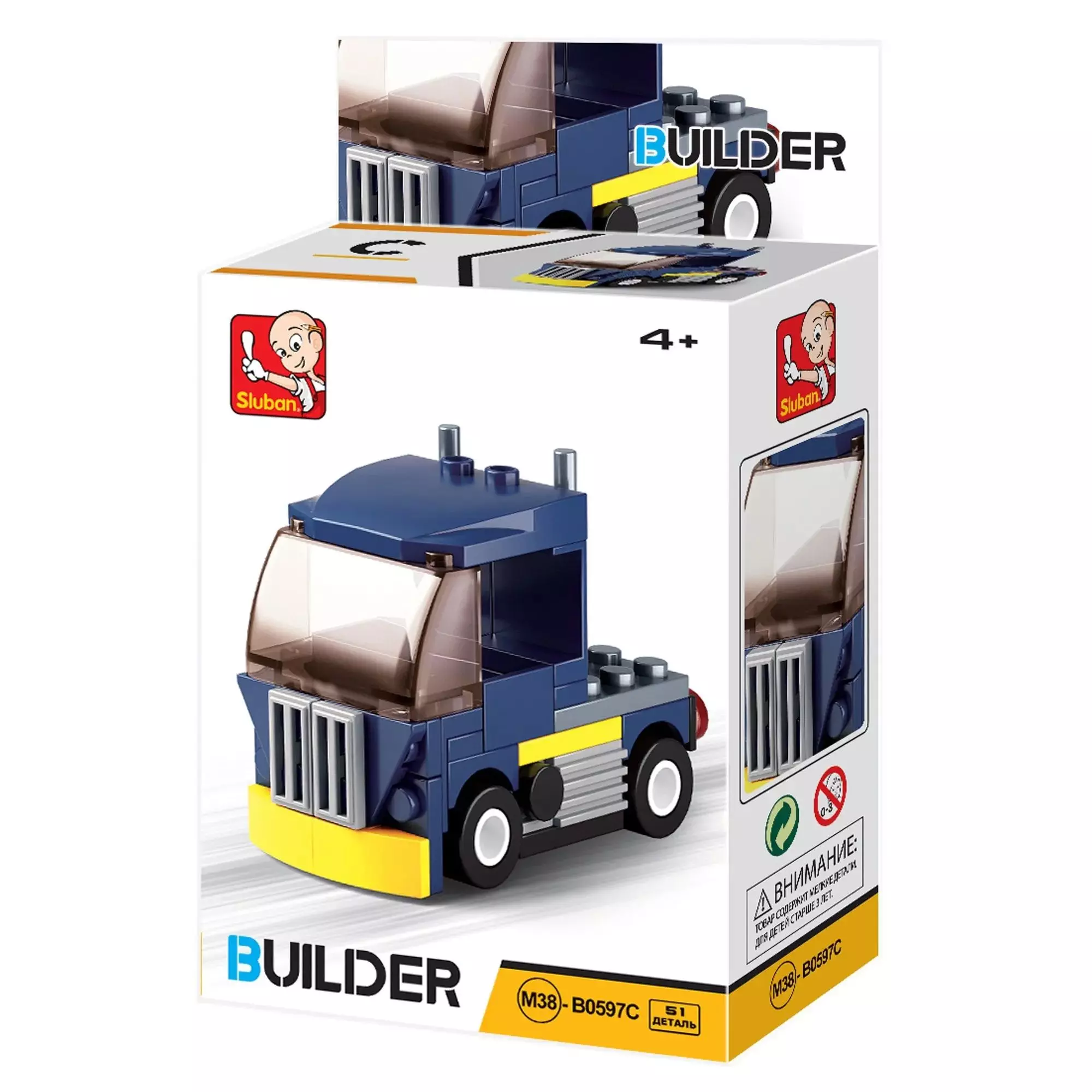 Конструктор Sluban пластмасса Основные фигуры: Машины в ассортименте