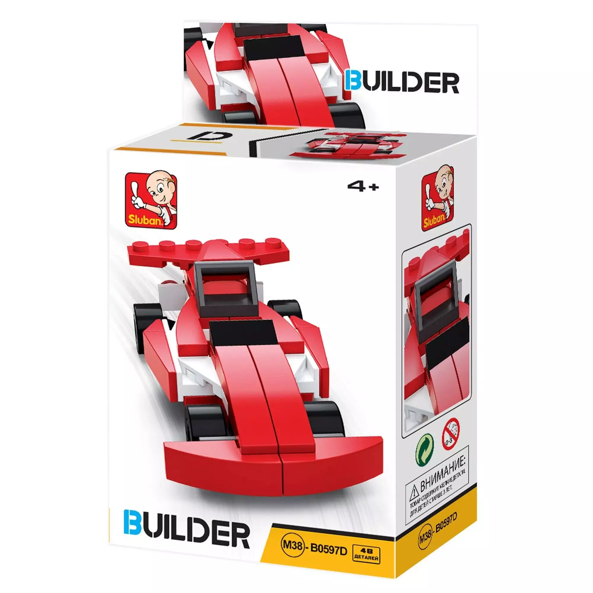 Конструктор Sluban пластмасса Основные фигуры: Машины в ассортименте