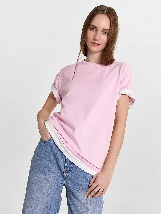 Футболка женская Mark Formelle 112934 розовое саше, р-р 164/170-104-110 (52 / XXL)
