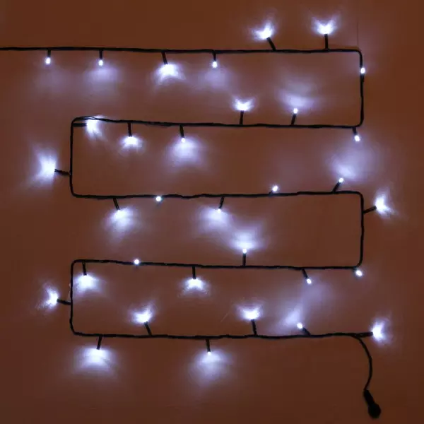 Уличная гирлянда Нить 15 м 180 ламп белый (8 режимов) 183-674