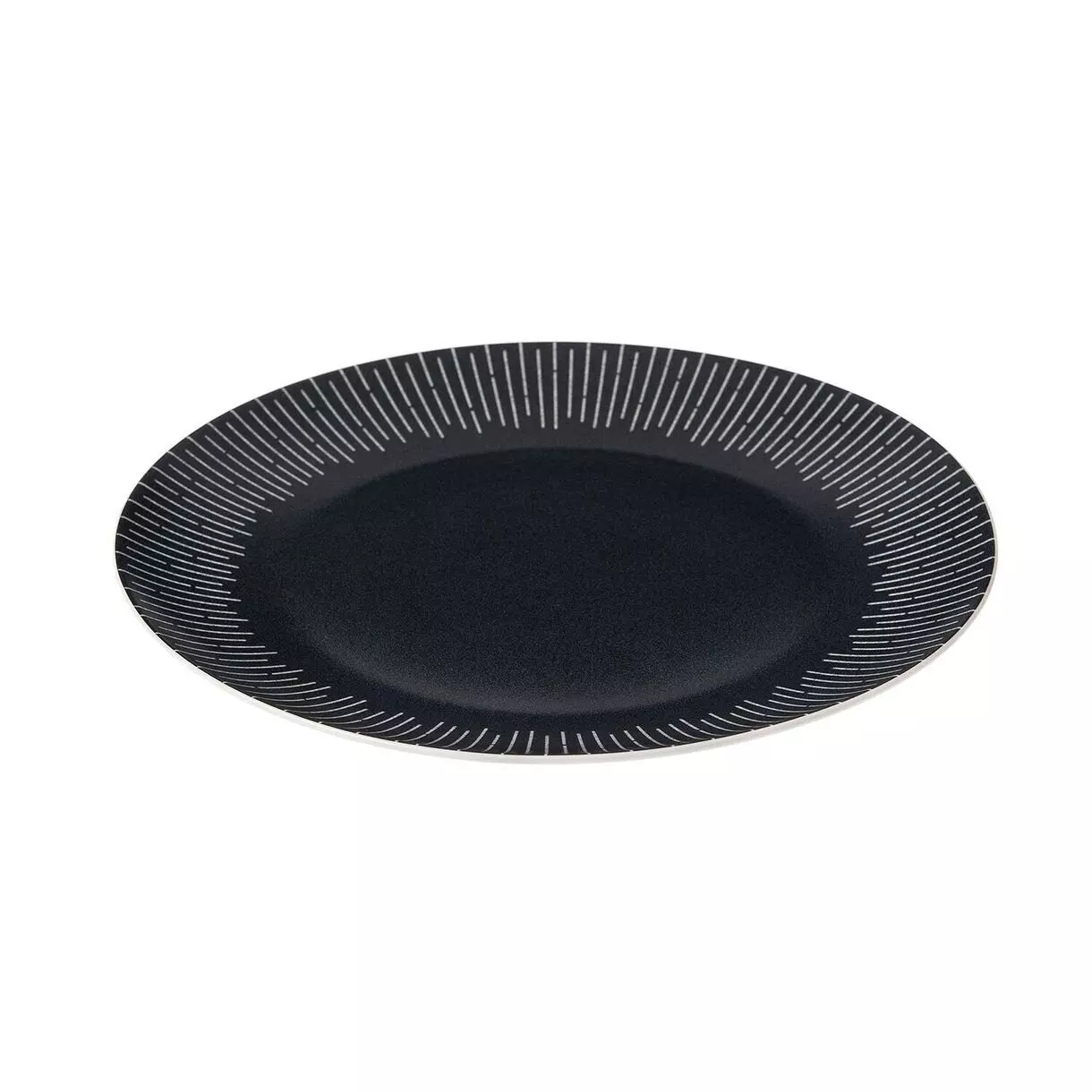 Тарелка обеденная 26,6 см Нуар, черная