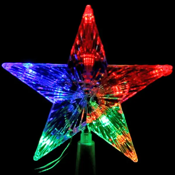 Светодиодная Звезда для елки 10 ламп RG/RB, 15 см 111-329