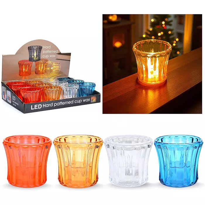 Свеча декоративная на батарейках 6 см S2365