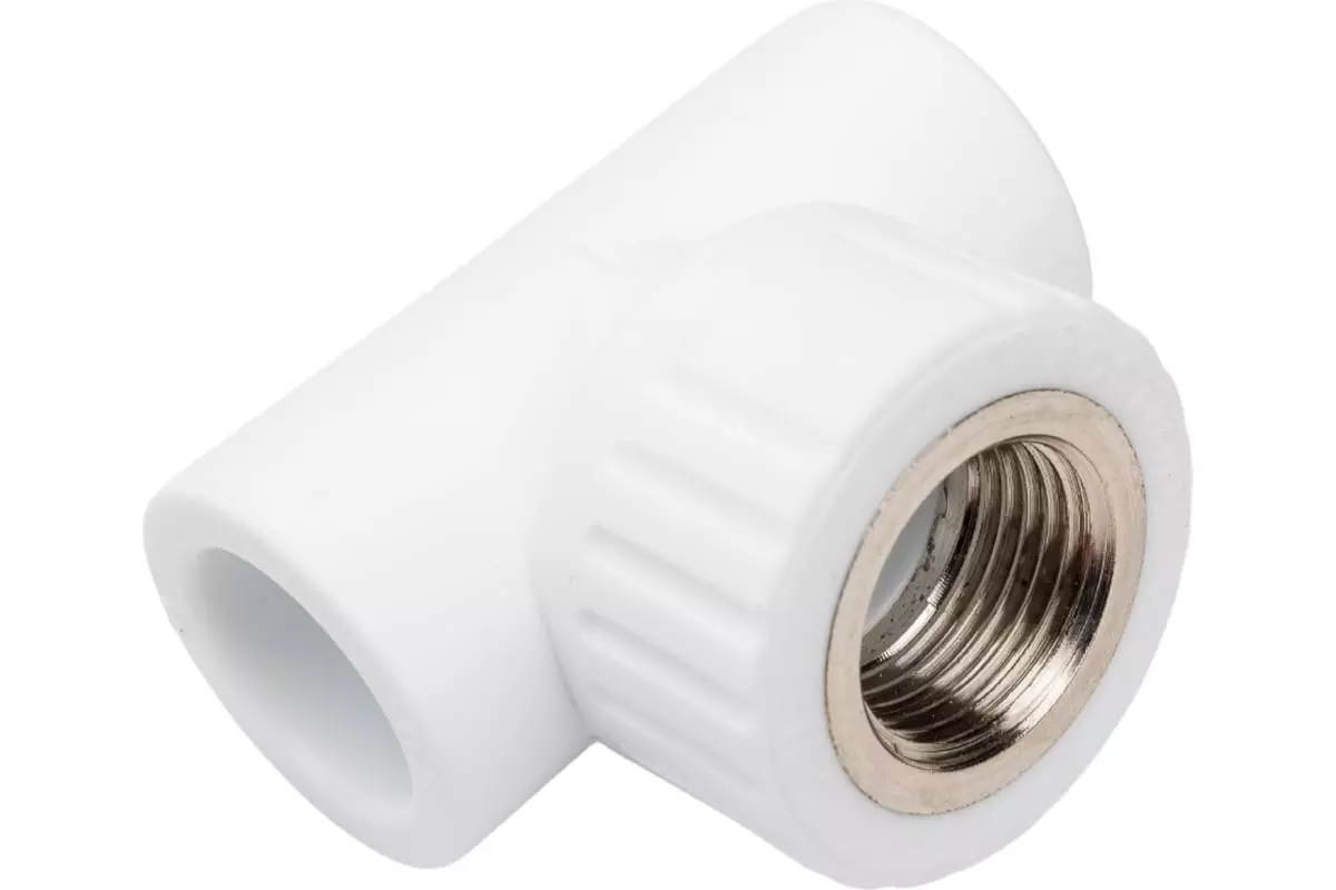 Тройник полипропиленовый комбинированный 20х1/2"х20 ВР RTP 10743