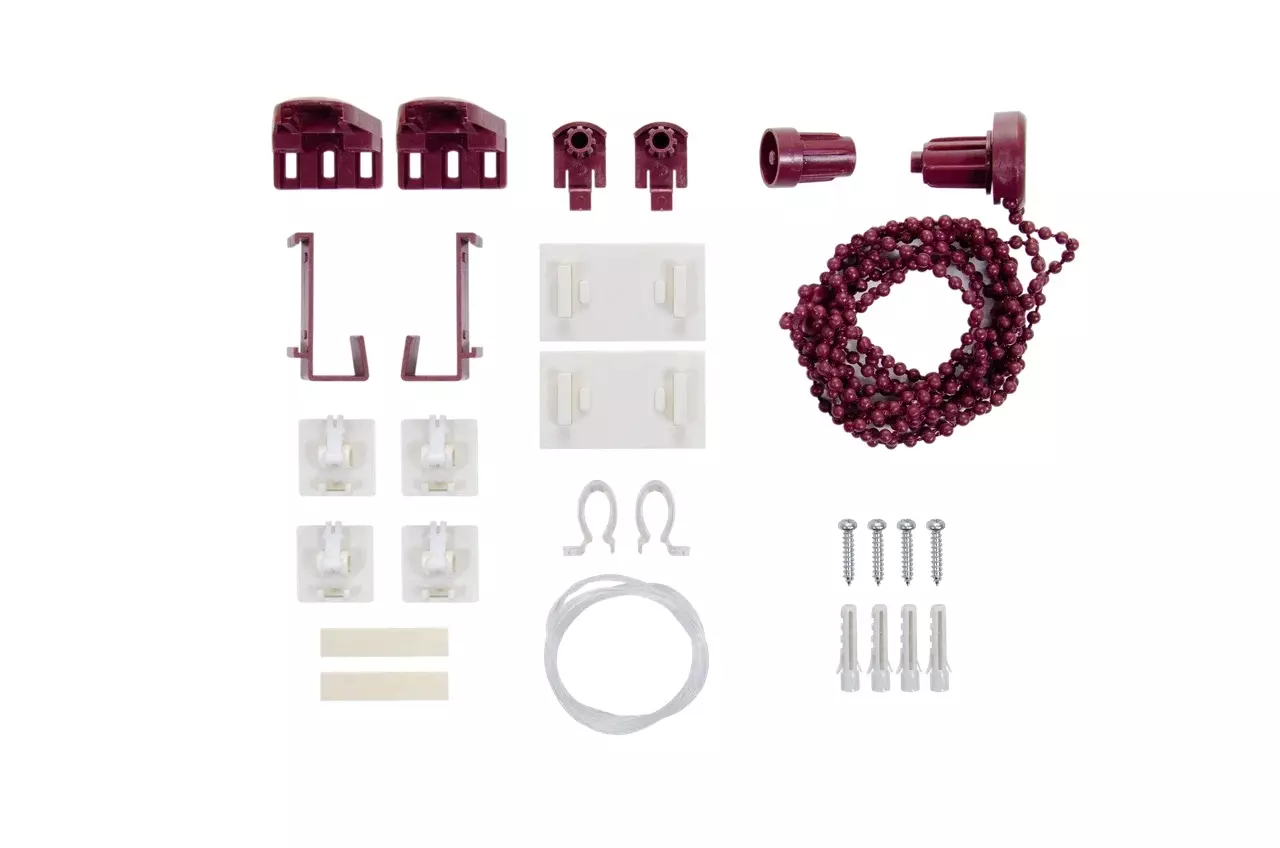 Рулонная штора mj 140 (136)*160 см бордовый Магеллан