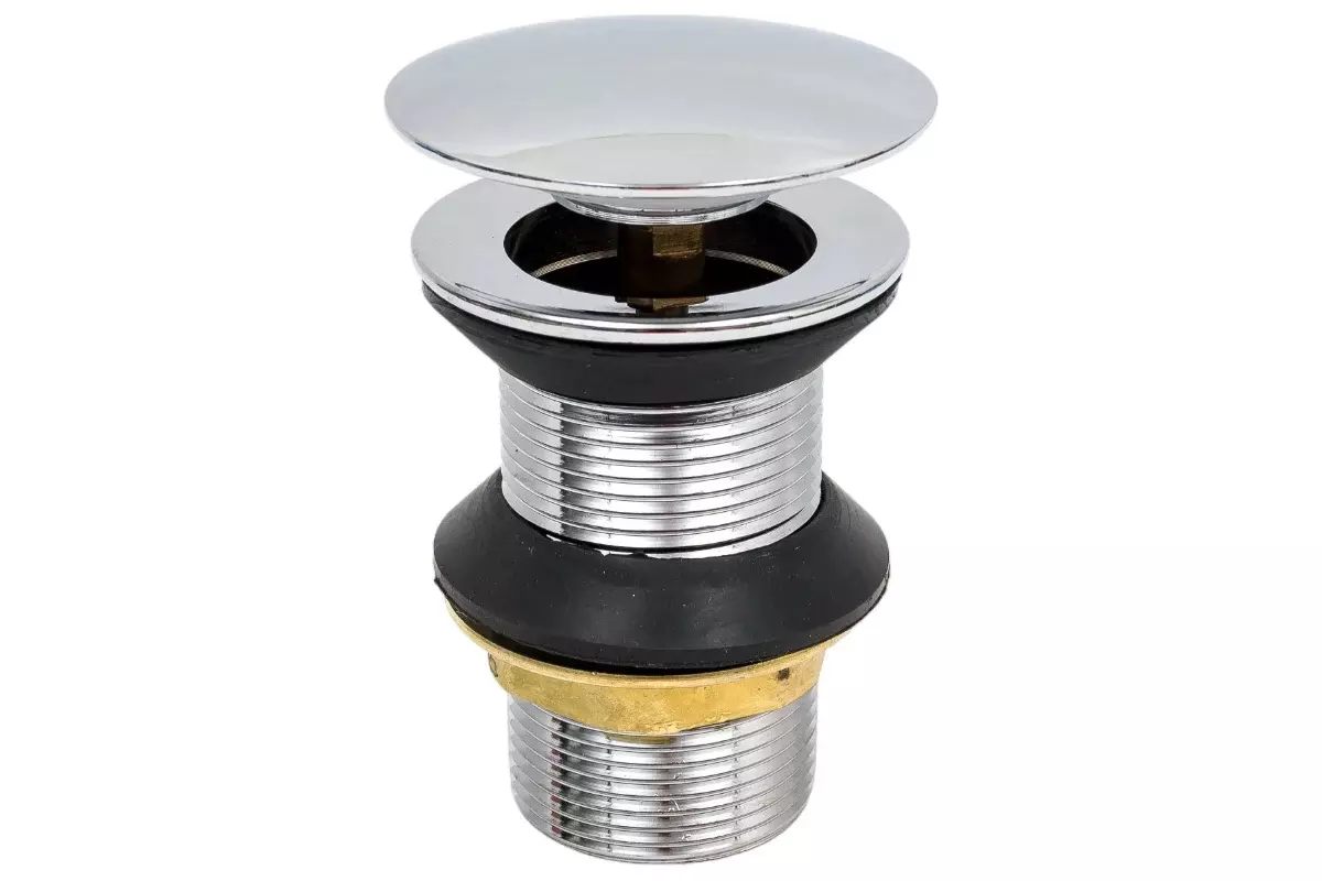 Донный клапан 1 1/4" клик-клак без перелива (круглый) ИС.110465