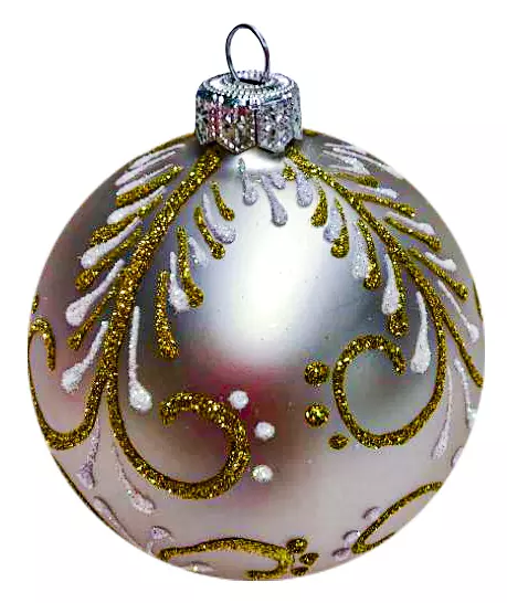 Елочный шар стекло Заманчивый-1 8 см Коломеев КУ-80-224303/1