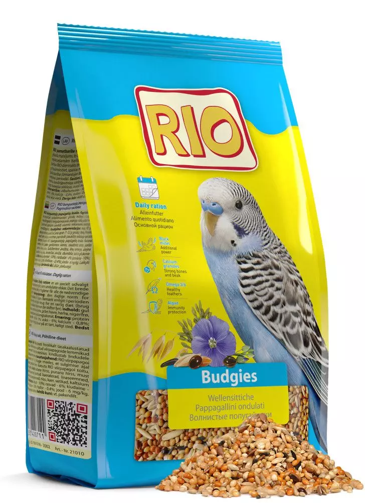 Корм для волнистых попугаев основной 500 г RIO