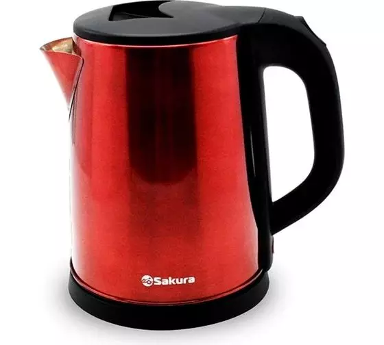 Чайник электрический 2л 1800Вт красный Sakura SA-2149BR