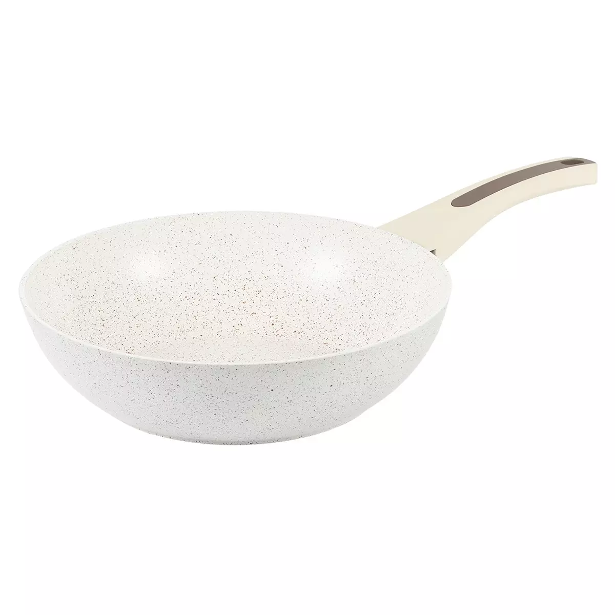 Сковорода Вок 28x8 см, кованый алюминий, индукция, с крышкой, Sonrizo GIPFEL 52504