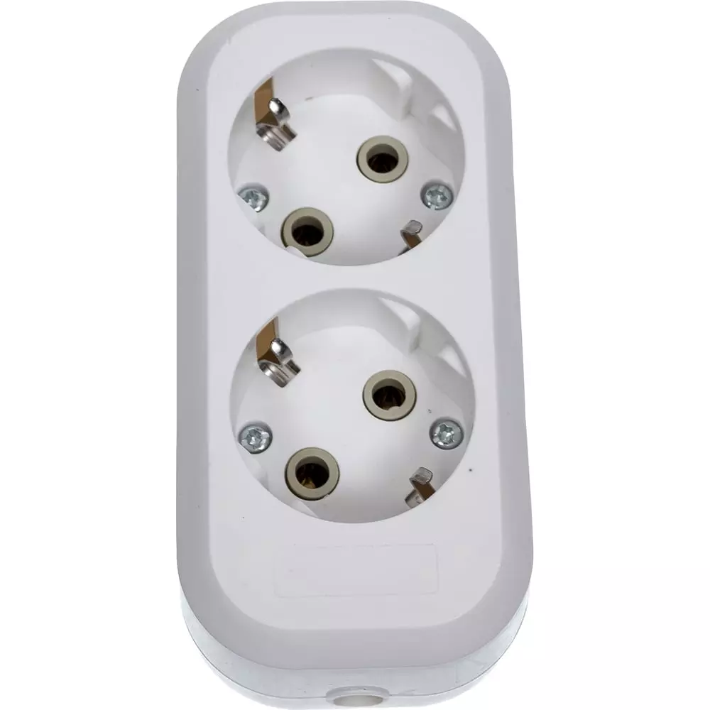 Колодка для удлинителя 2 розетки с заземлением 16А TANGO 1013791