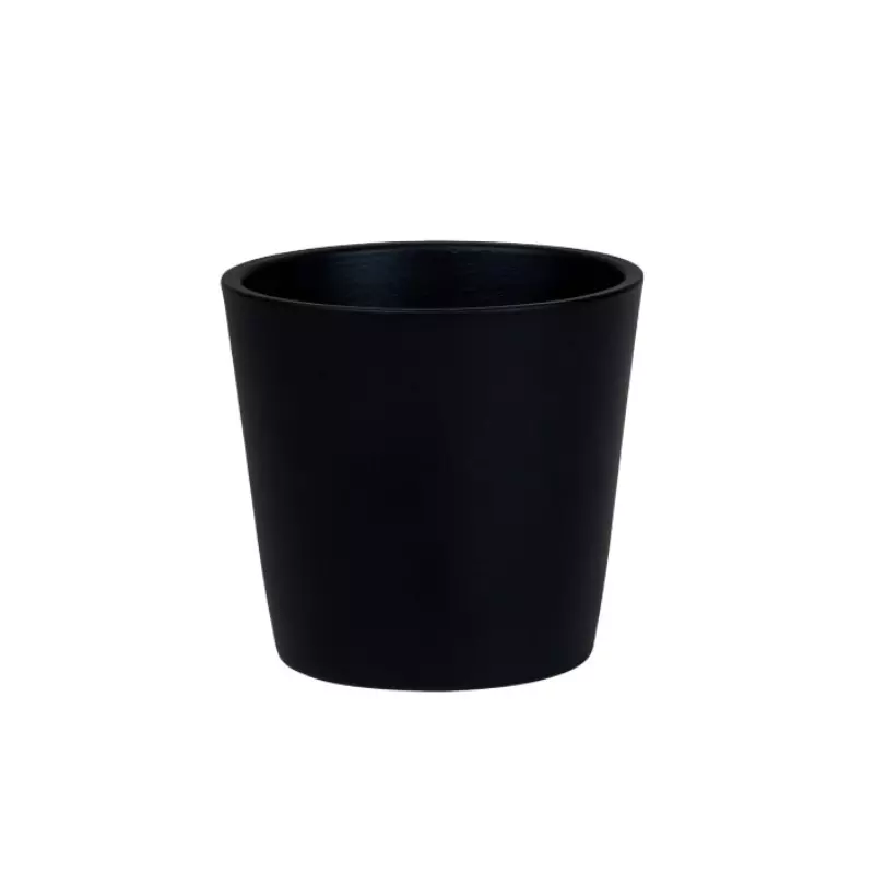Керамический Горшок Конус Черный d-10см 0,4л