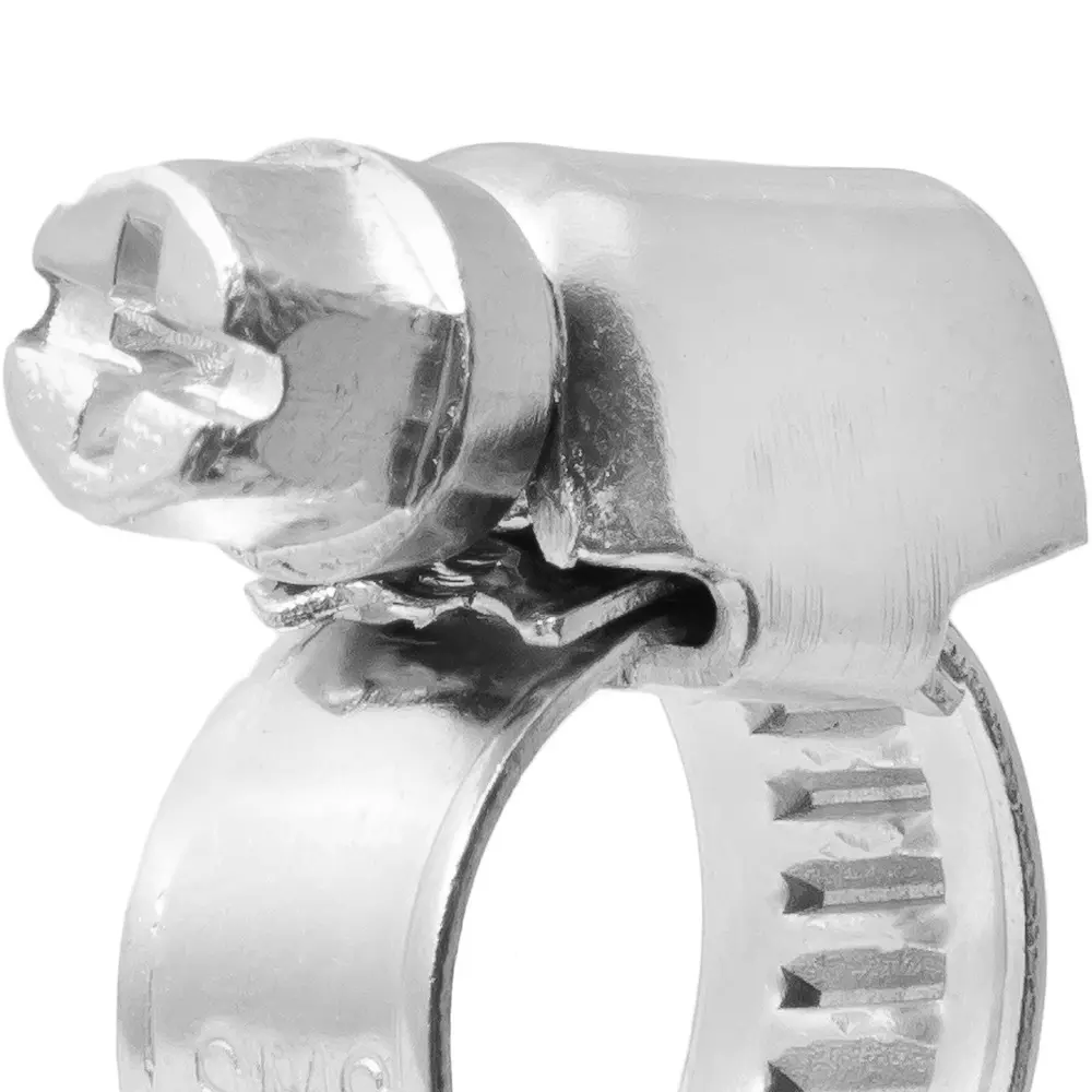 Хомуты червячные 9 мм (8-12 мм) полоса оцинкованная (2 шт), МР