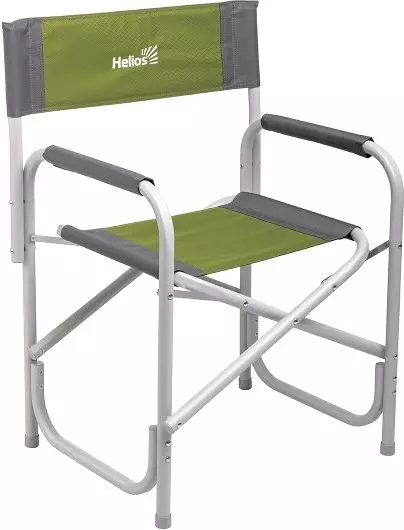 Складное кресло директорское серый/зеленый T-HS-DC-95200-GG Helios