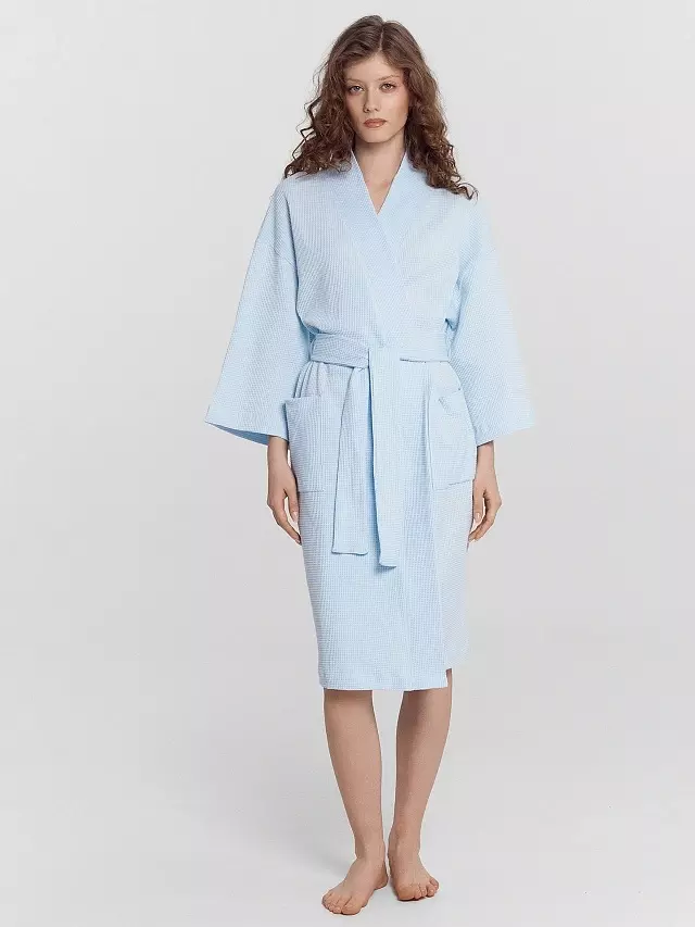 Халат женский Mark Formelle 552272 голубое небо1, р-р 164/170-100-106 (50 / XL)