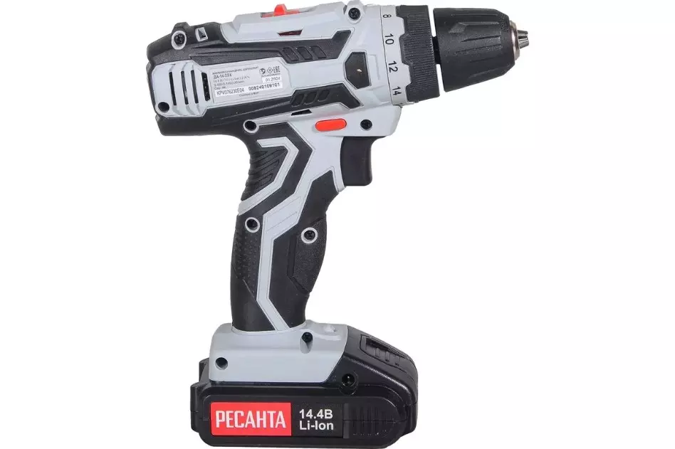 Шуруповерт аккумуляторный Ресанта ДА-14-2ЛК 14.4В 2Акб*2А\ч