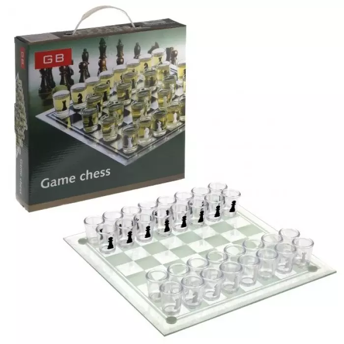 Игра настольная (питейная) Шахматы, L27 W27 H4 см 241726