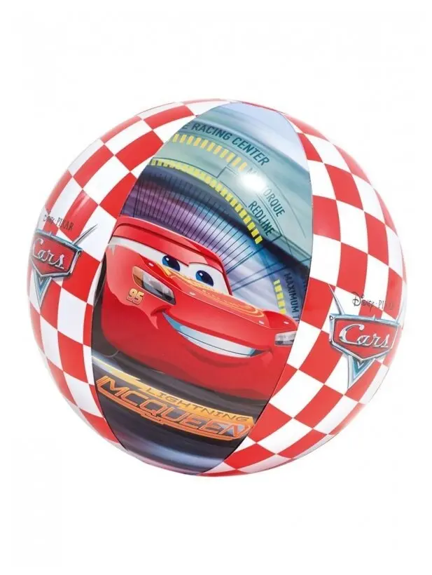 Надувной мяч Intex Тачки DIisney-Pixar 58053, красный