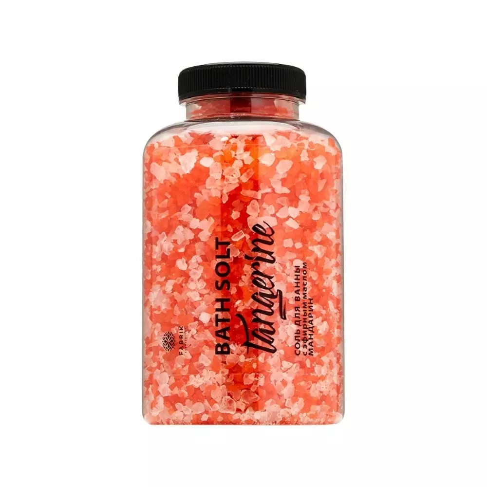 Соль для ванн Fabrik Cosmetology с эфирным маслом Мандарин 500 г